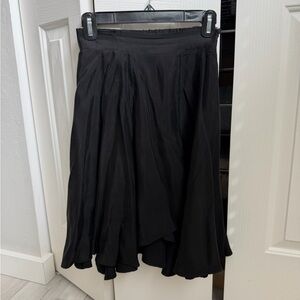 Eri + Ali Women's Black Asymmetrical Flow Skirt